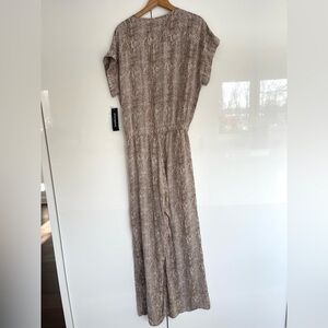 Sharagano Taupe snake Patterned Maxi Dress